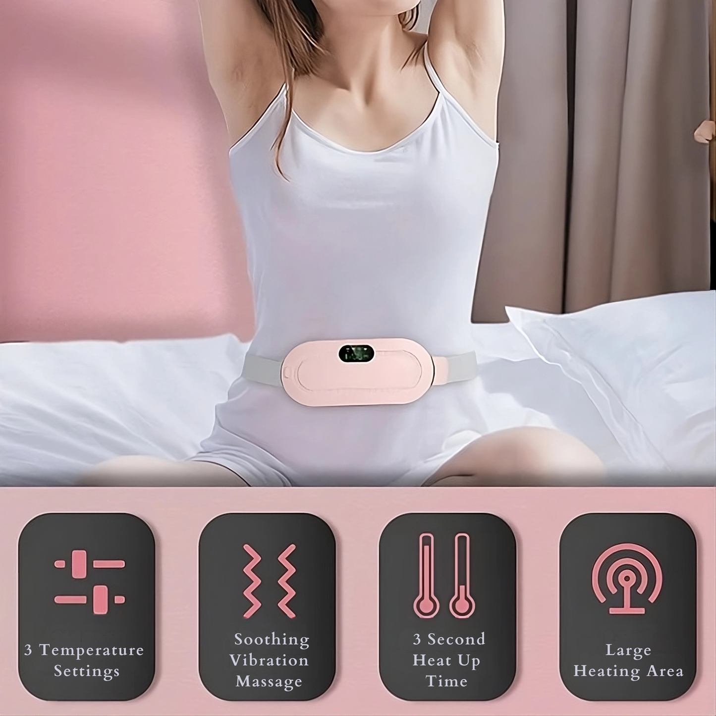 Uterus Heating and Massage Pad